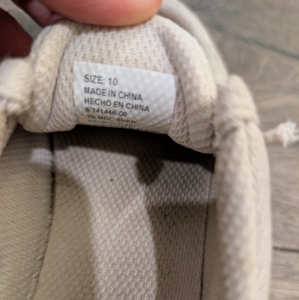 Gap Size 10 Toddler Boy Boat Shoes Slip On Loafers Tan Cream Easter Spring